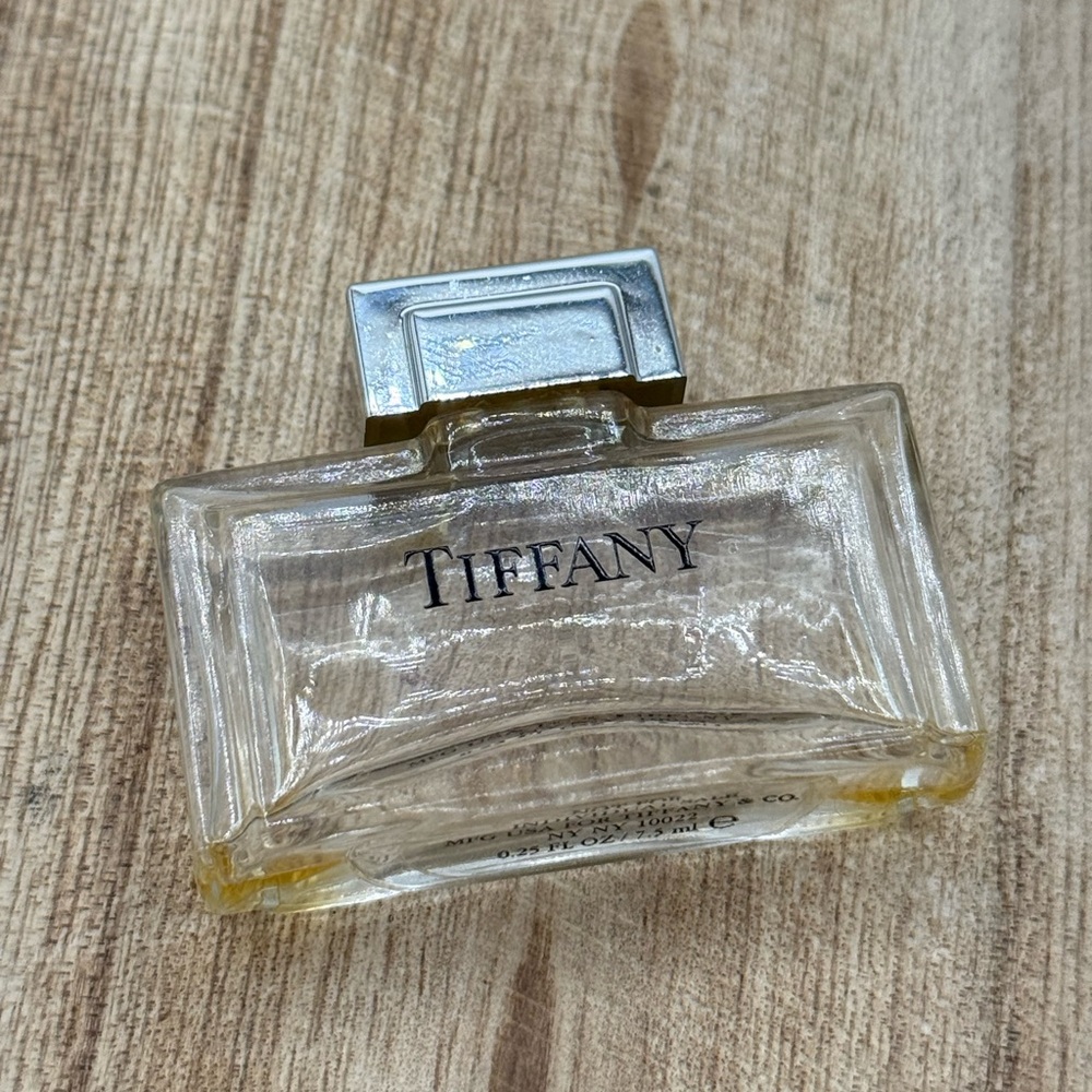 Tiffany & Co Mini Perfume Bottle‎ Empty Crystal Glass Vintage Style